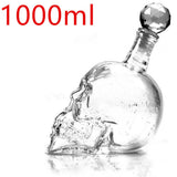 Glass Crystal Skull Decanter