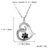 Always in my Heart Cat paw print heart necklace 50% OFF